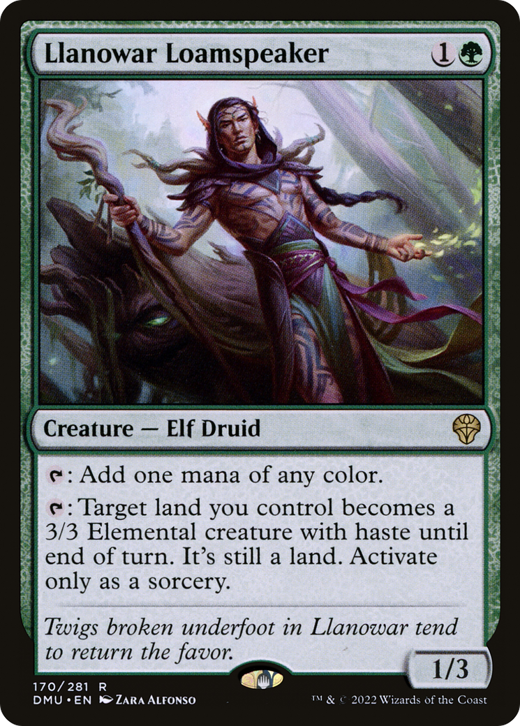 {R} Llanowar Loamspeaker [Dominaria United][DMU 170]