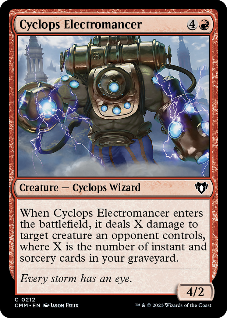 {C} Cyclops Electromancer [Commander Masters][CMM 212]