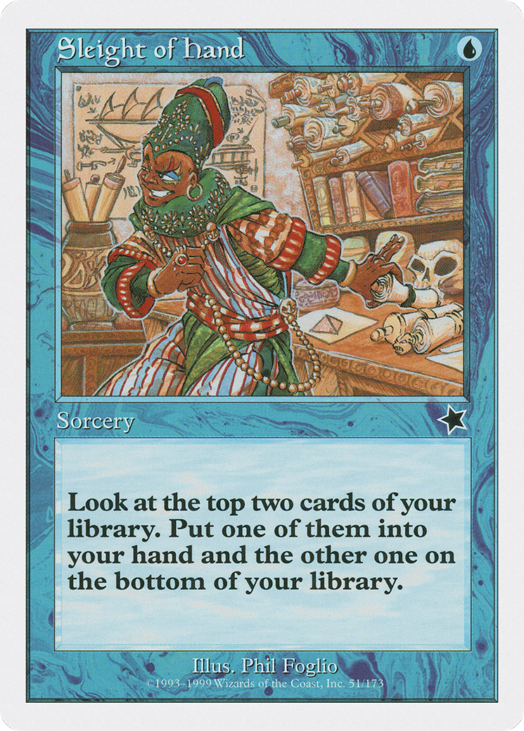 {C} Sleight of Hand [Starter 1999][S99 051]