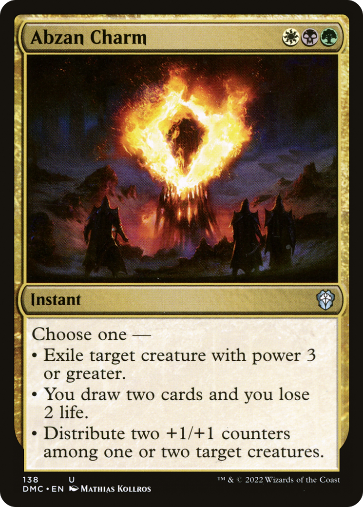 {C} Abzan Charm [Dominaria United Commander][DMC 138]