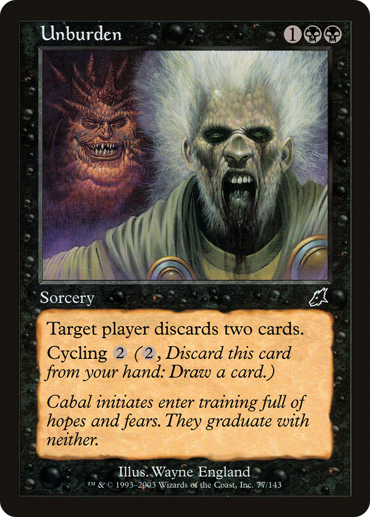 {C} Unburden [Scourge][SCG 077]