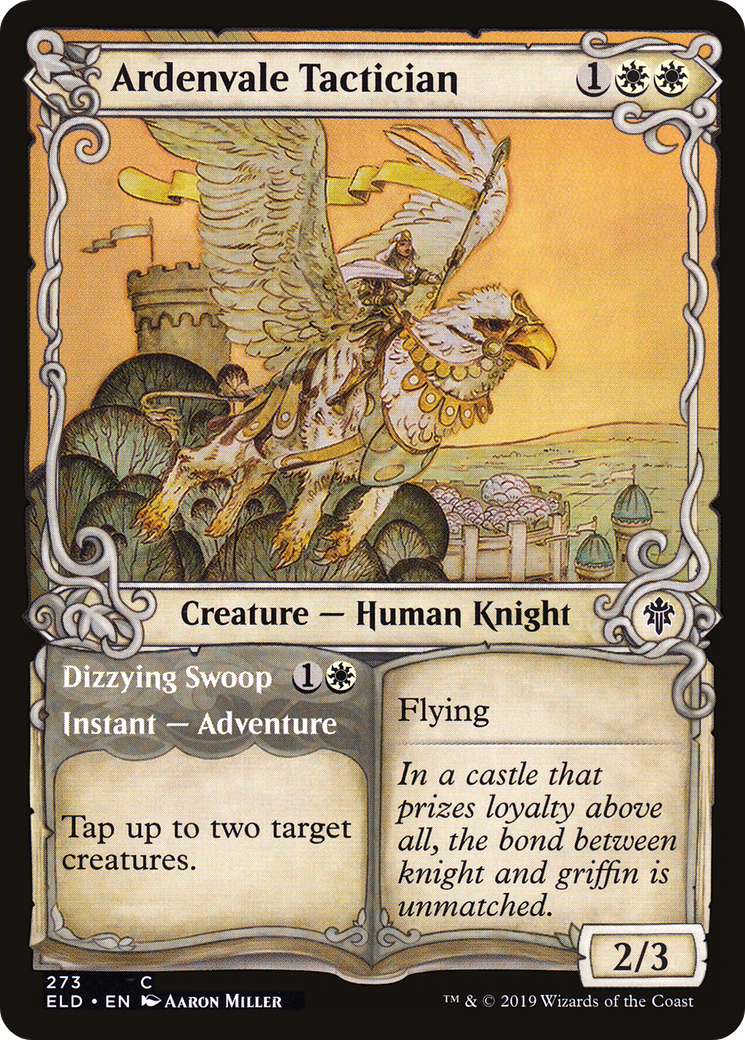 {C} Ardenvale Tactician // Dizzying Swoop (Showcase) [Throne of Eldraine][ELD 273]