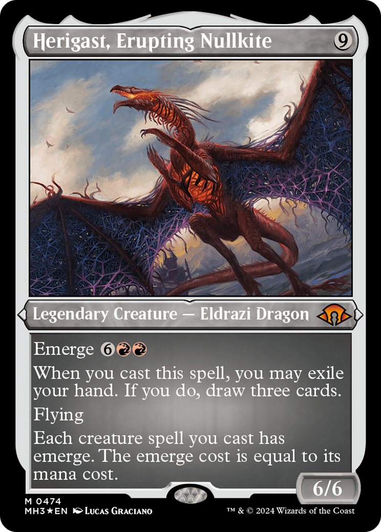 {R} Herigast, Erupting Nullkite (Foil Etched) [Modern Horizons 3][MH3 474]