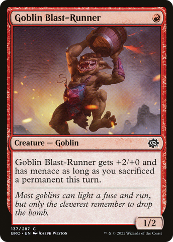 {C} Goblin Blast-Runner [The Brothers' War][BRO 137]