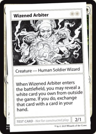 {R} Wizened Arbiter (2021 Edition) [Mystery Booster Playtest Cards][CMB1 014]