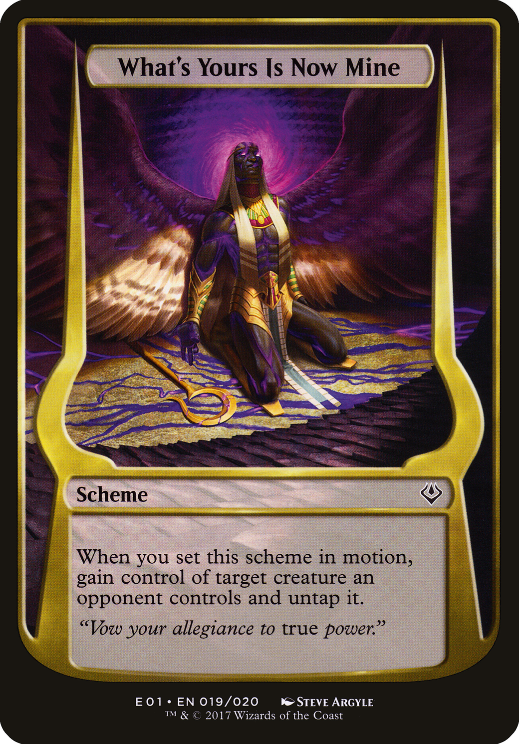 {O} What's Yours Is Now Mine (Schemes) [Archenemy: Nicol Bolas Schemes][OVR E01 019]