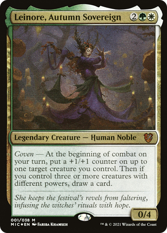 {R} Leinore, Autumn Sovereign [Innistrad: Midnight Hunt Commander][MIC 001]