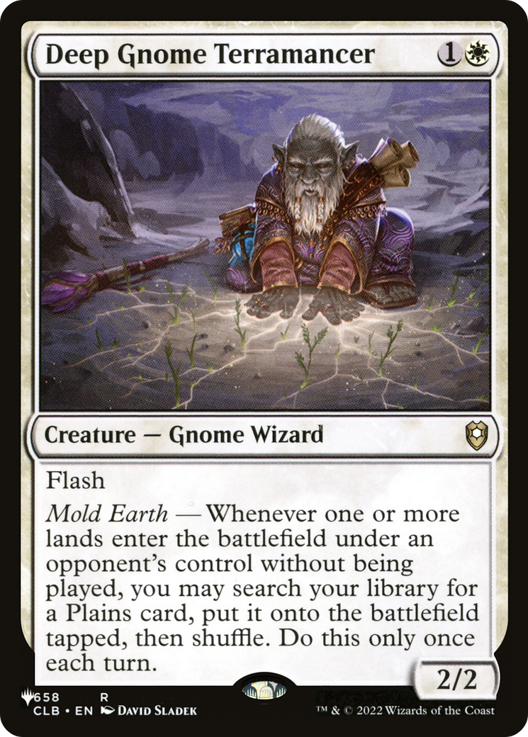 Deep Gnome Terramancer [LIST 658] : (Extended Art)