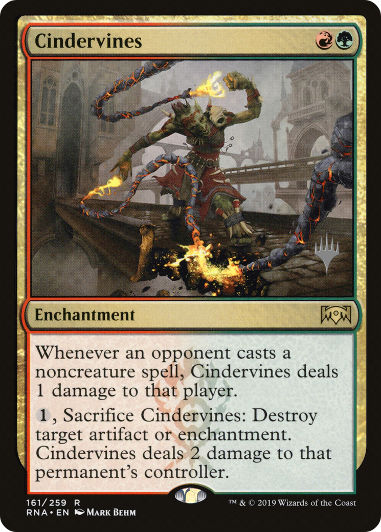 {R} Cindervines (Promo Pack) [Ravnica Allegiance Promos][PP RNA 161]
