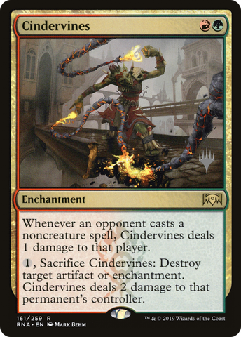 {R} Cindervines (Promo Pack) [Ravnica Allegiance Promos][PP RNA 161]