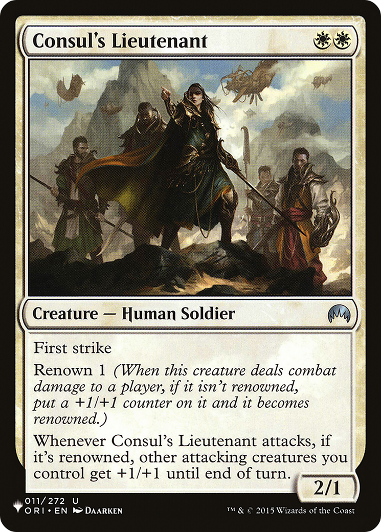 Consul's Lieutenant [LIST 011/272]