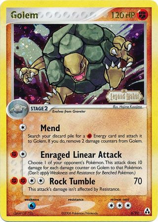 [PKM-R] Golem (6/92) (Stamped) [EX: Legend Maker]
