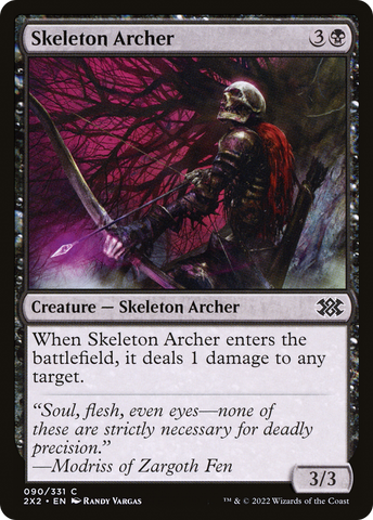 {C} Skeleton Archer [Double Masters 2022][2X2 090]