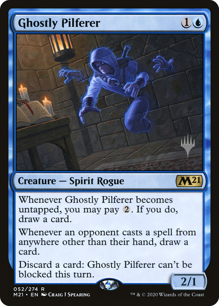 {R} Ghostly Pilferer (Promo Pack) [Core Set 2021 Promos][PP M21 052]