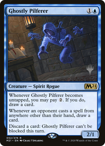 {R} Ghostly Pilferer (Promo Pack) [Core Set 2021 Promos][PP M21 052]