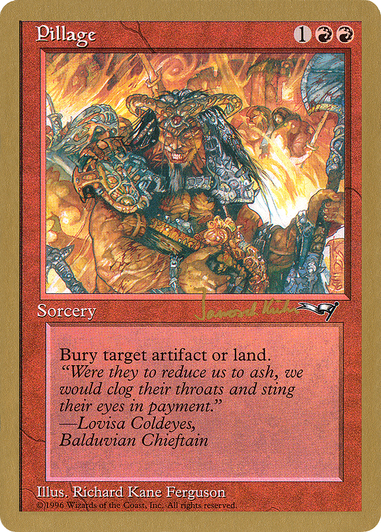 {C} Pillage (Janosch Kuhn) [World Championship Decks 1997][GB WC97 JK76]