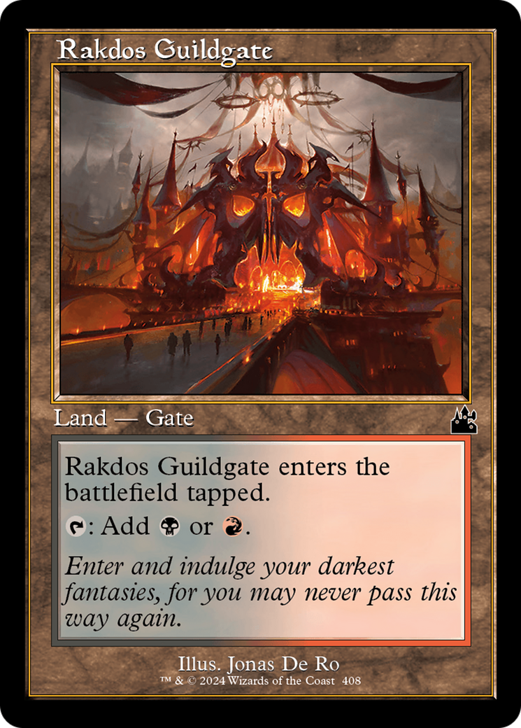 {C} Rakdos Guildgate (Retro Frame) [Ravnica Remastered][RVR 408]