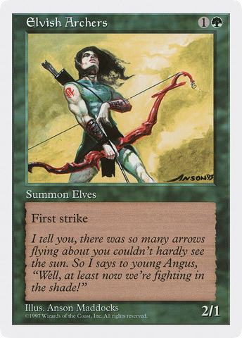 {R} Elvish Archers [Fifth Edition][5ED 292]