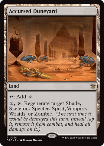 {R} Accursed Duneyard [Aetherdrift Commander][DRC 020]