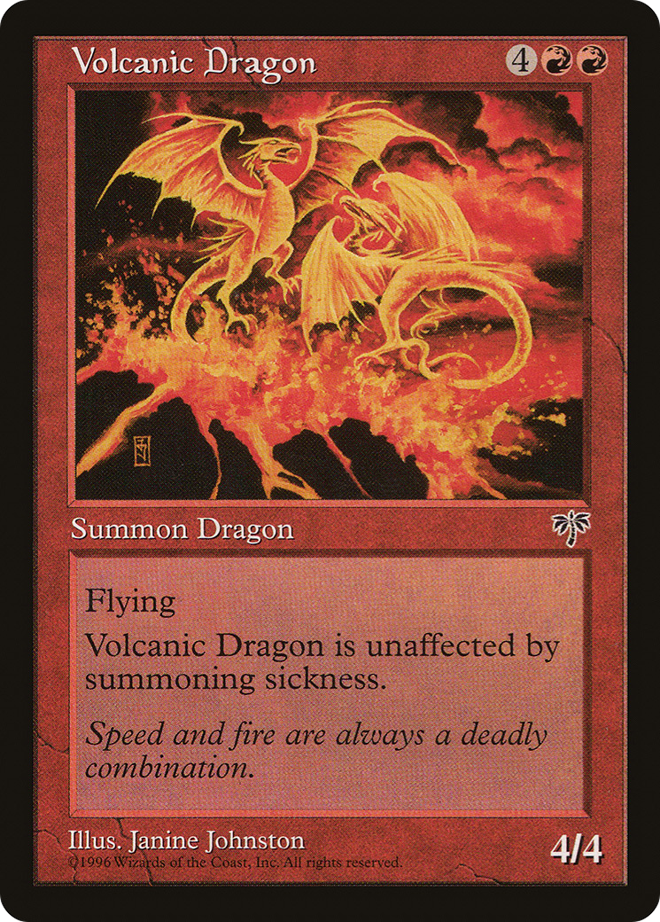 {R} Volcanic Dragon [Mirage][MIR 201] - Misty Mountain Games