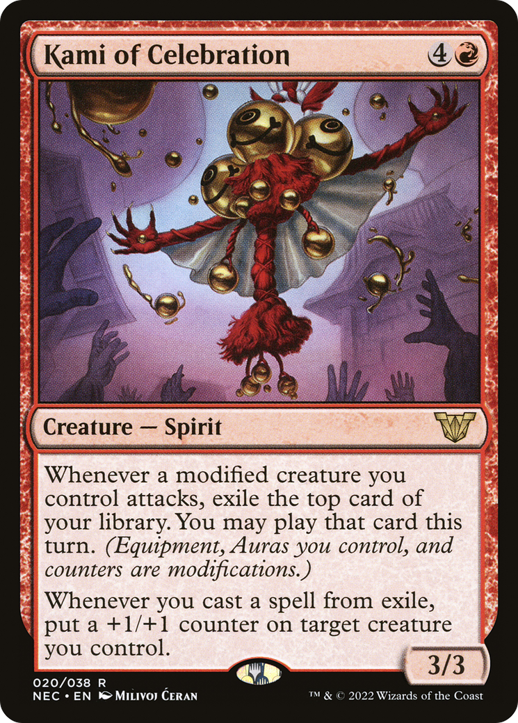 {R} Kami of Celebration [Kamigawa: Neon Dynasty Commander][NEC 020]