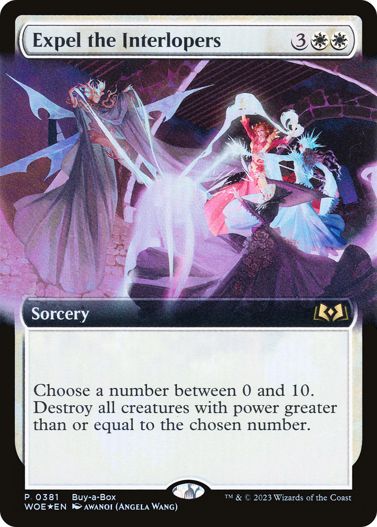 {@R} Expel the Interlopers (Buy-A-Box) [Wilds of Eldraine Promos][BAB WOE 381]