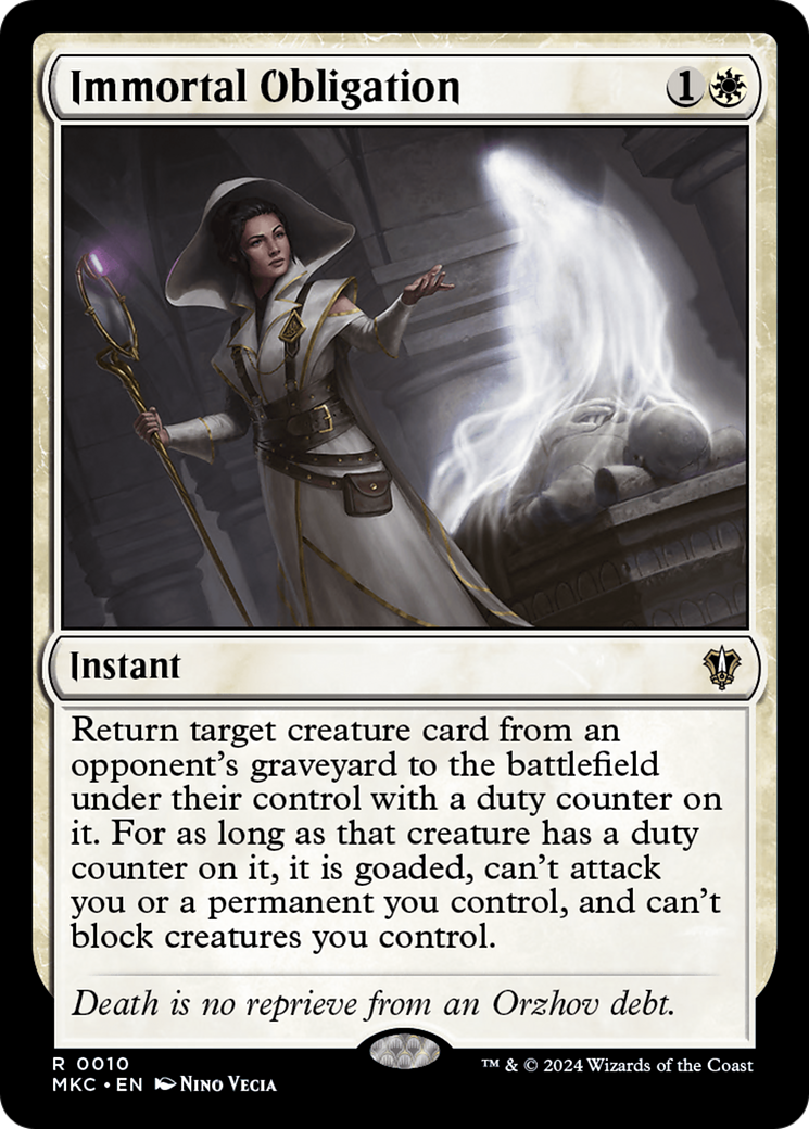 {R} Immortal Obligation [Murders at Karlov Manor Commander][MKC 010]