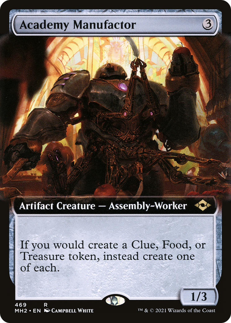 {R} Academy Manufactor (Extended Art): (Extended Art) [Modern Horizons 2] [MH2 469]