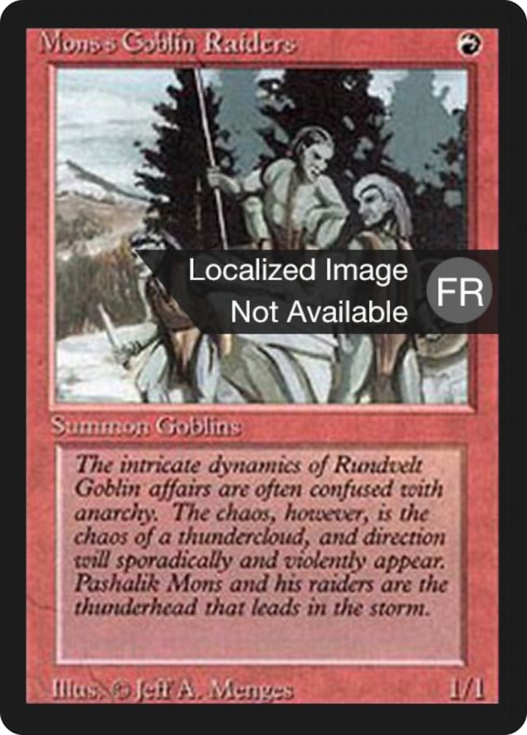 {F} Mons's Goblin Raiders [Foreign Black Border][FBB 3ED 167]