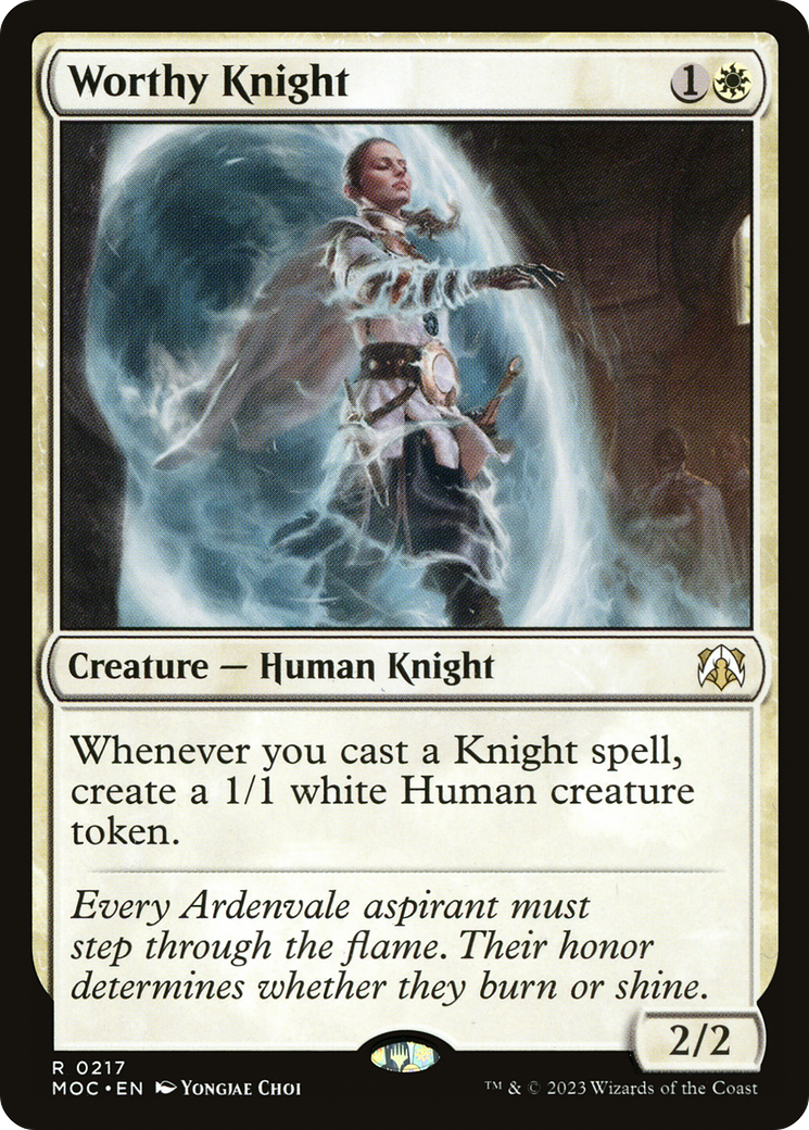 {R} Worthy Knight [March of the Machine Commander][MOC 217]