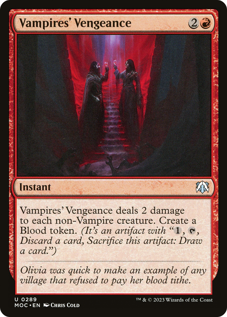 {C} Vampires' Vengeance [March of the Machine Commander][MOC 289]