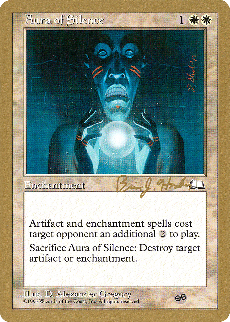 {C} Aura of Silence (Brian Hacker) (SB) [World Championship Decks 1998][GB WC98 BH7BSB]