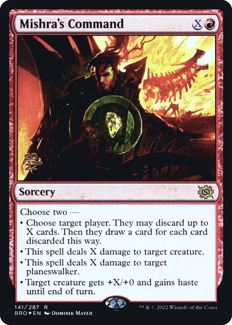 {R} Mishra's Command [The Brothers' War: Prerelease Promos][PR BRO 141]