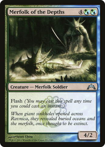 {C} Merfolk of the Depths [Gatecrash][GTC 221]