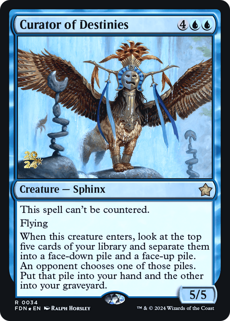 {@R} Curator of Destinies [Foundations Prerelease Promos][PR FDN 034]