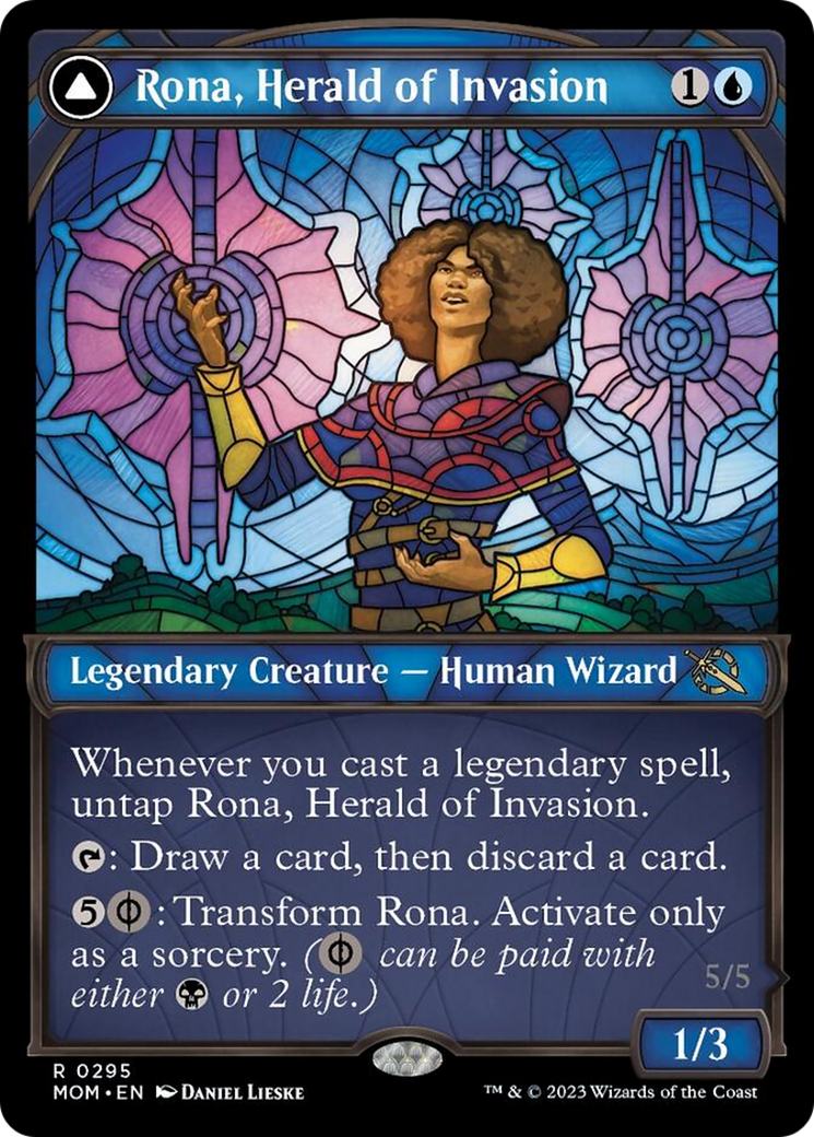 {R} Rona, Herald of Invasion // Rona, Tolarian Obliterator (Multiverse Legends) [March of the Machine][MOM 295]