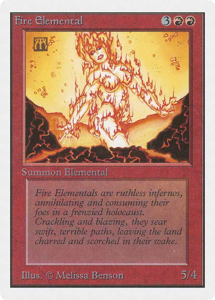 {C} Fire Elemental [Unlimited Edition][2ED 149]