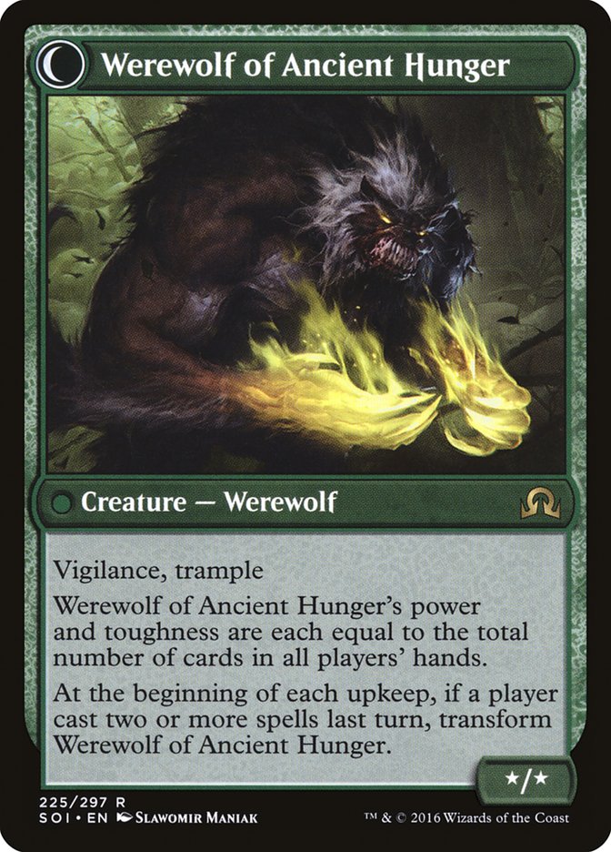 {R} Sage of Ancient Lore // Werewolf of Ancient Hunger [Shadows over Innistrad][SOI 225]