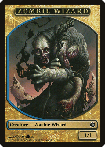 {T} Zombie Wizard Token [Alara Reborn Tokens][TARB 004]