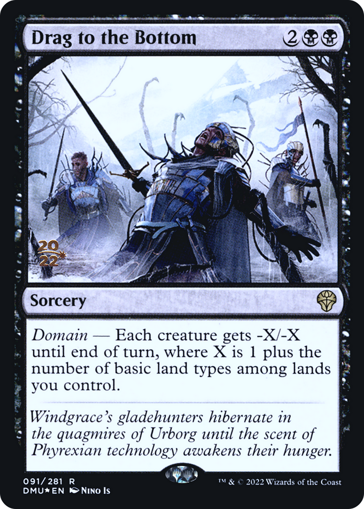 {R} Drag to the Bottom [Dominaria United Prerelease Promos][PR DMU 091]