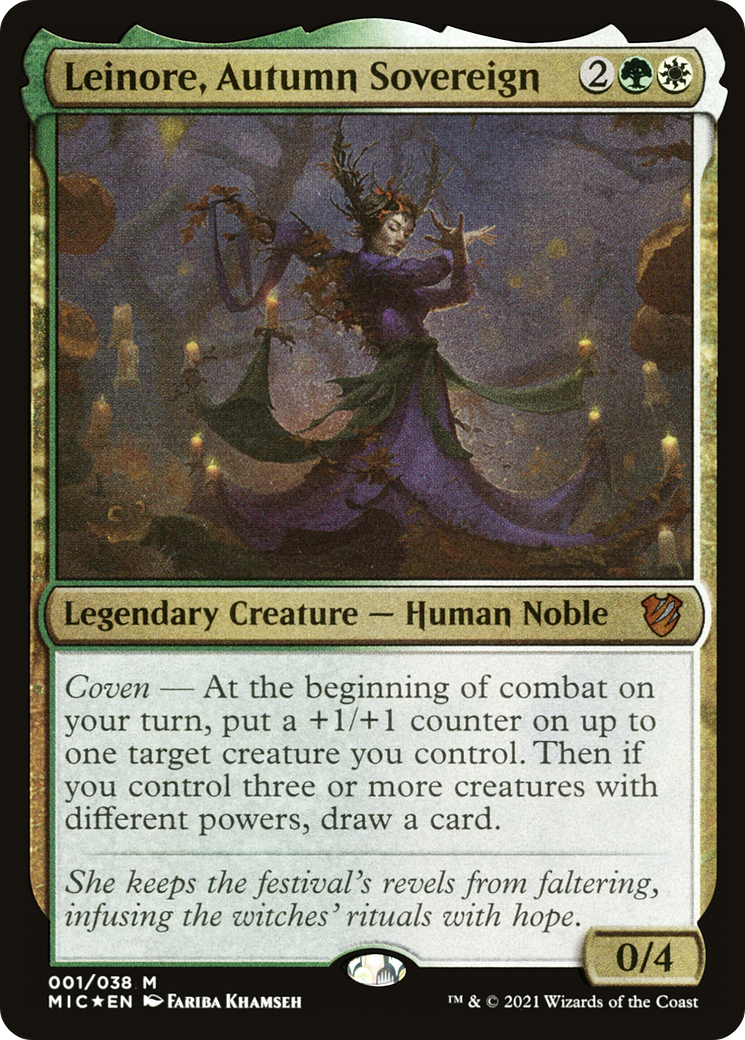 {T} Leinore, Autumn Sovereign (Display Commander) [Innistrad: Midnight Hunt Commander][DC MIC 001]