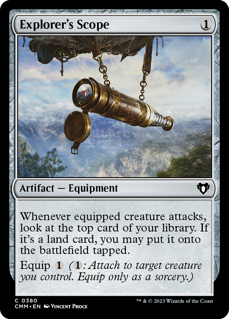 {C} Explorer's Scope [Commander Masters][CMM 380]