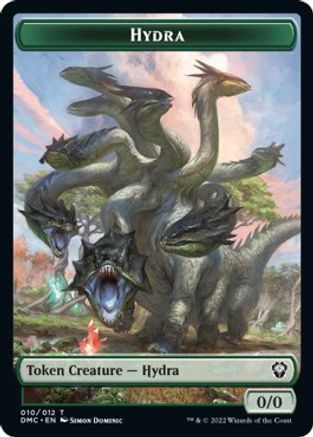 {T} Snake // Hydra Double-sided Token [Dominaria United Commander Tokens][TDMC 011]