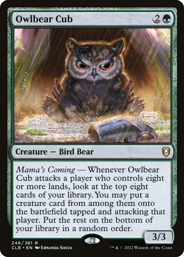 {R} Owlbear Cub [Commander Legends: Battle for Baldur's Gate][CLB 246]