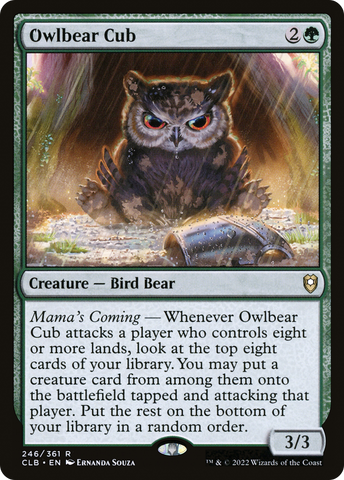 {R} Owlbear Cub [Commander Legends: Battle for Baldur's Gate][CLB 246]