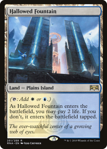 {R} Hallowed Fountain (Promo Pack) [Ravnica Allegiance Promos][PP RNA 251]