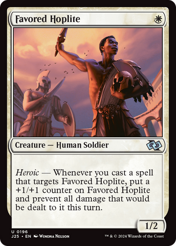 {C} Favored Hoplite [Foundations Jumpstart][J25 196]