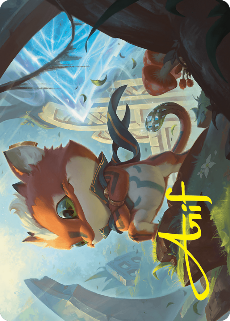 {A} Loot, Exuberant Explorer Art Card (12/54) (Gold-Stamped Signature) [Foundations Art Series][GS AFDN 012]