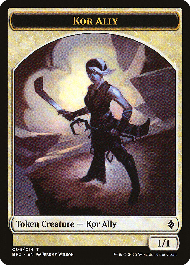 {T} Kor Ally Token [Battle for Zendikar Tokens][TBFZ 006]