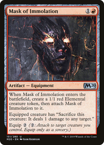 {C} Mask of Immolation [Core Set 2020][M20 151]